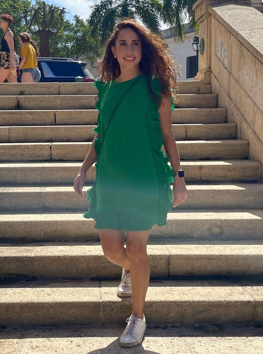 Emerald Green Short Resort Wear Dress