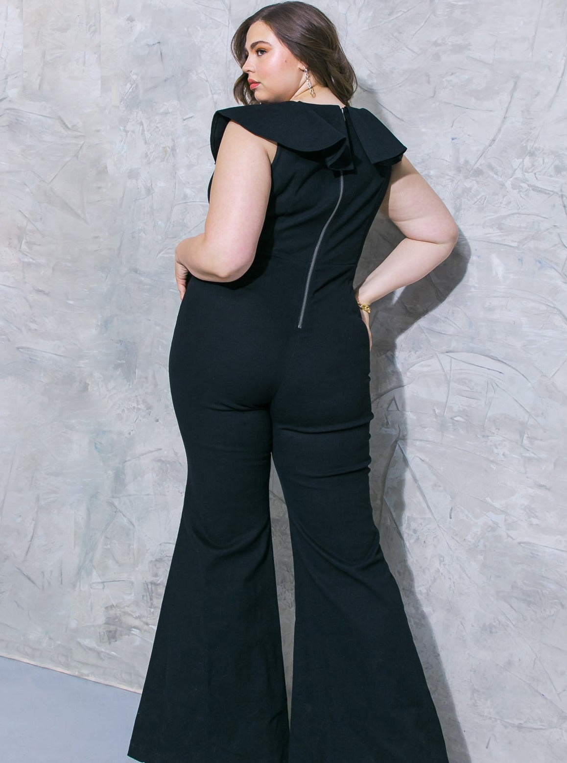 Black Denim Jumpsuit