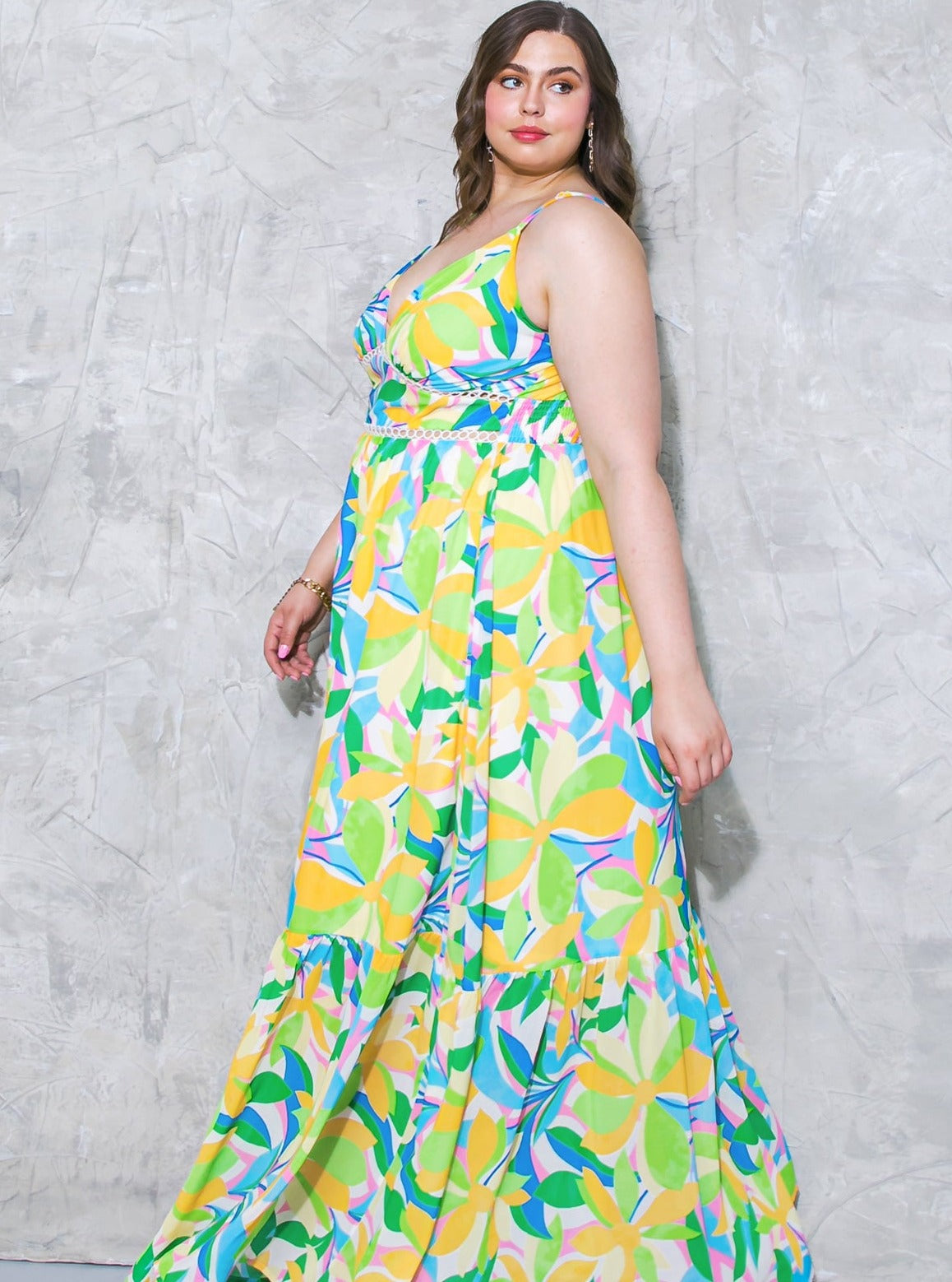 Tropical Long Dress