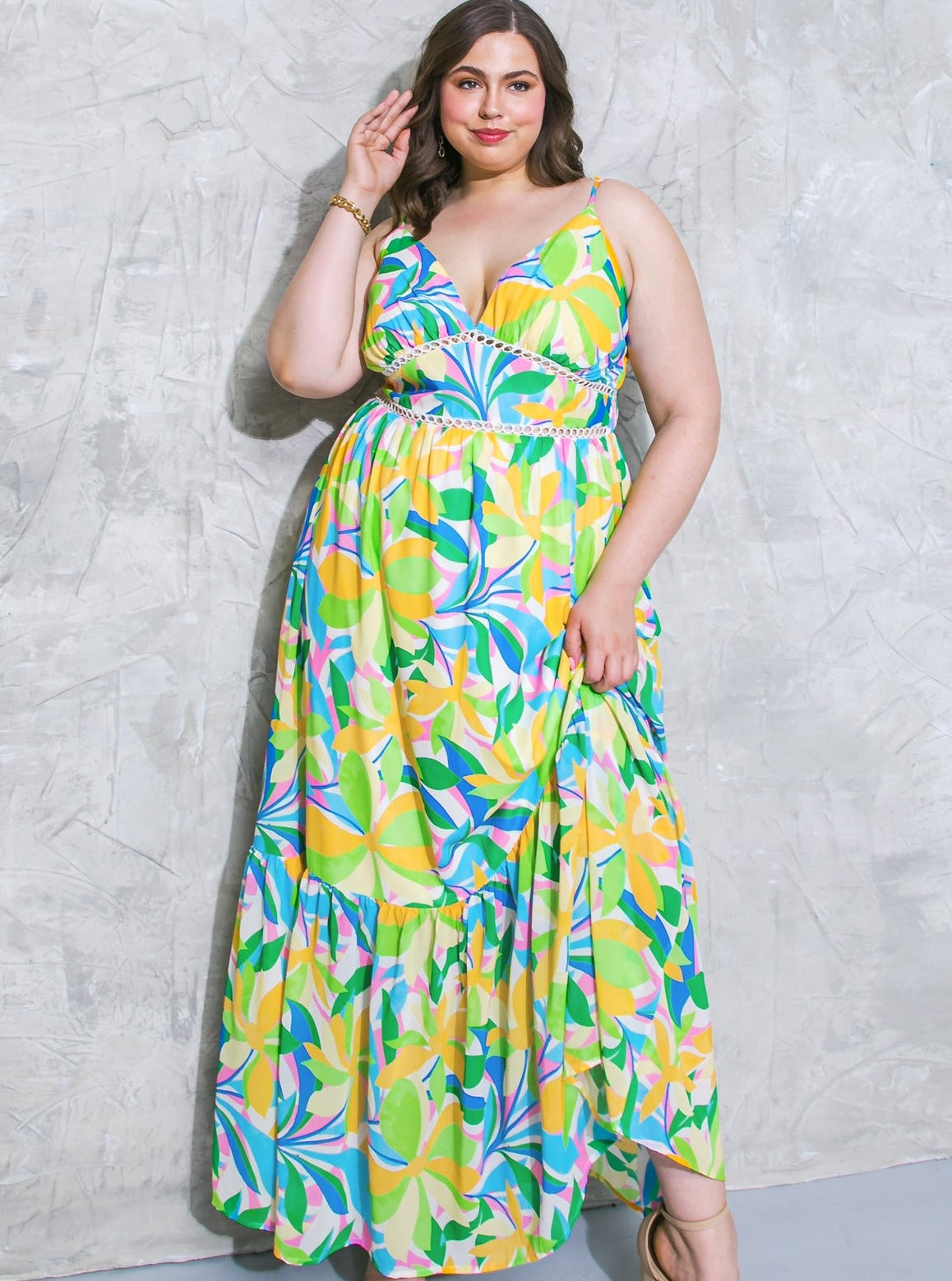 Tropical Long Dress