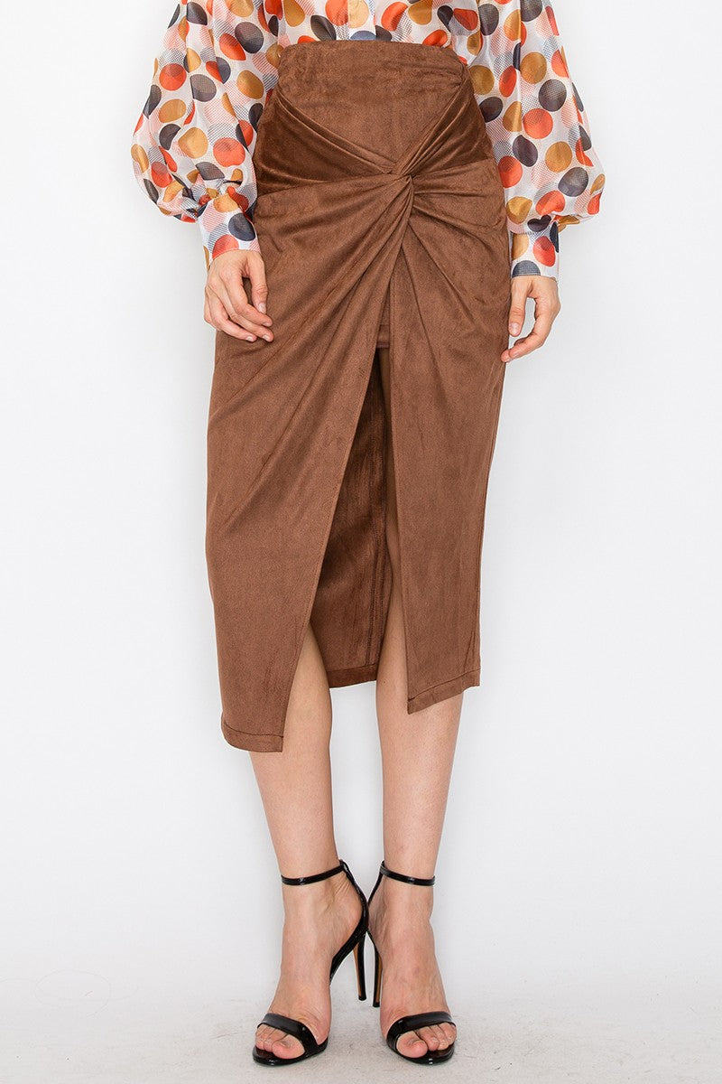 Chocolate Midi Skirt