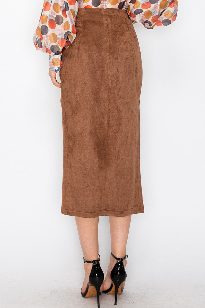 Chocolate Midi Skirt