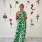 Jumpsuit con estampado one shoulder