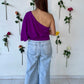 Blusa One Shoulder - Violeta